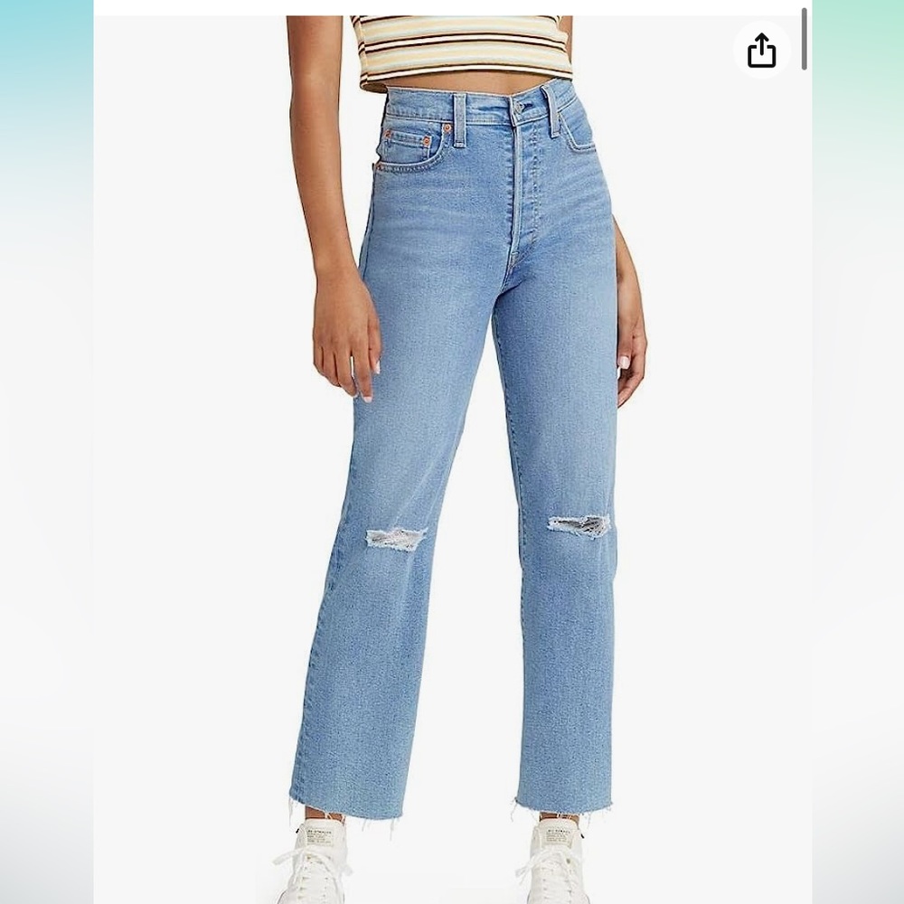 Levi’s rib cage ankle straight jeans